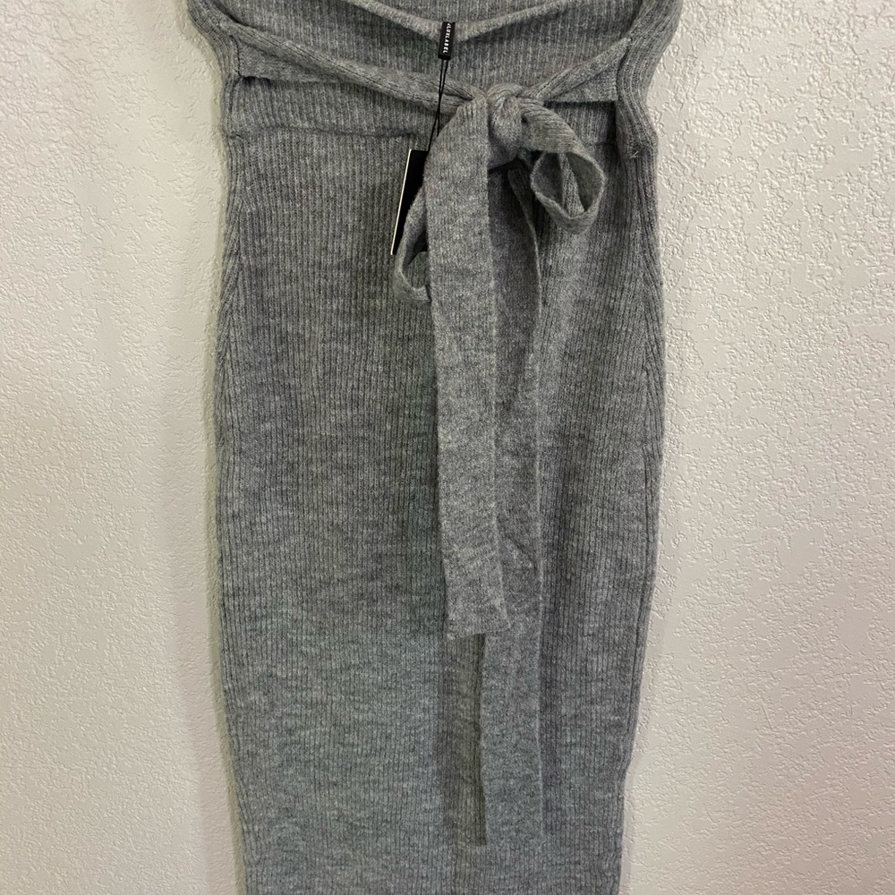 Grey Madeleine Sweater Skirt